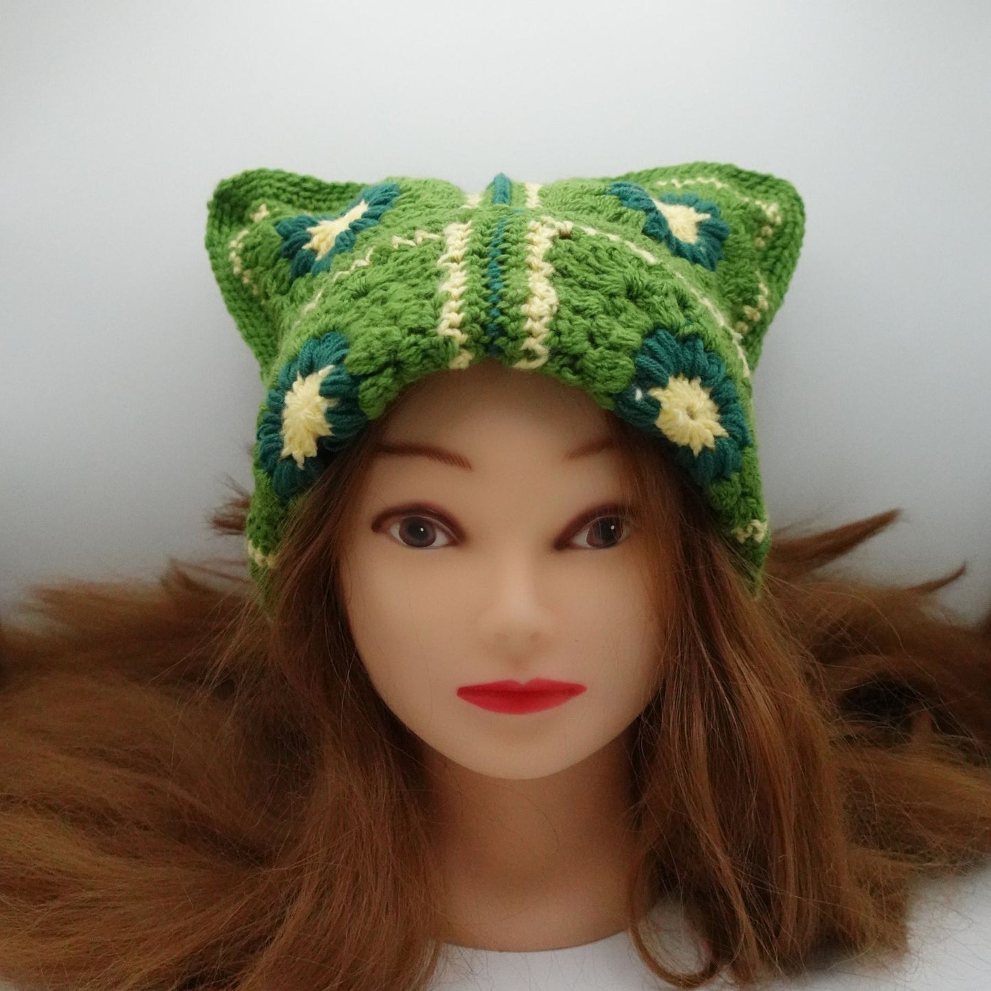 Bonnet granny vert