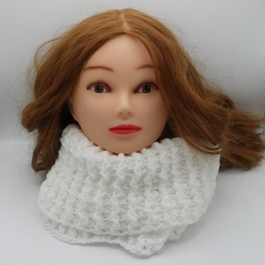 Snood blanc épais