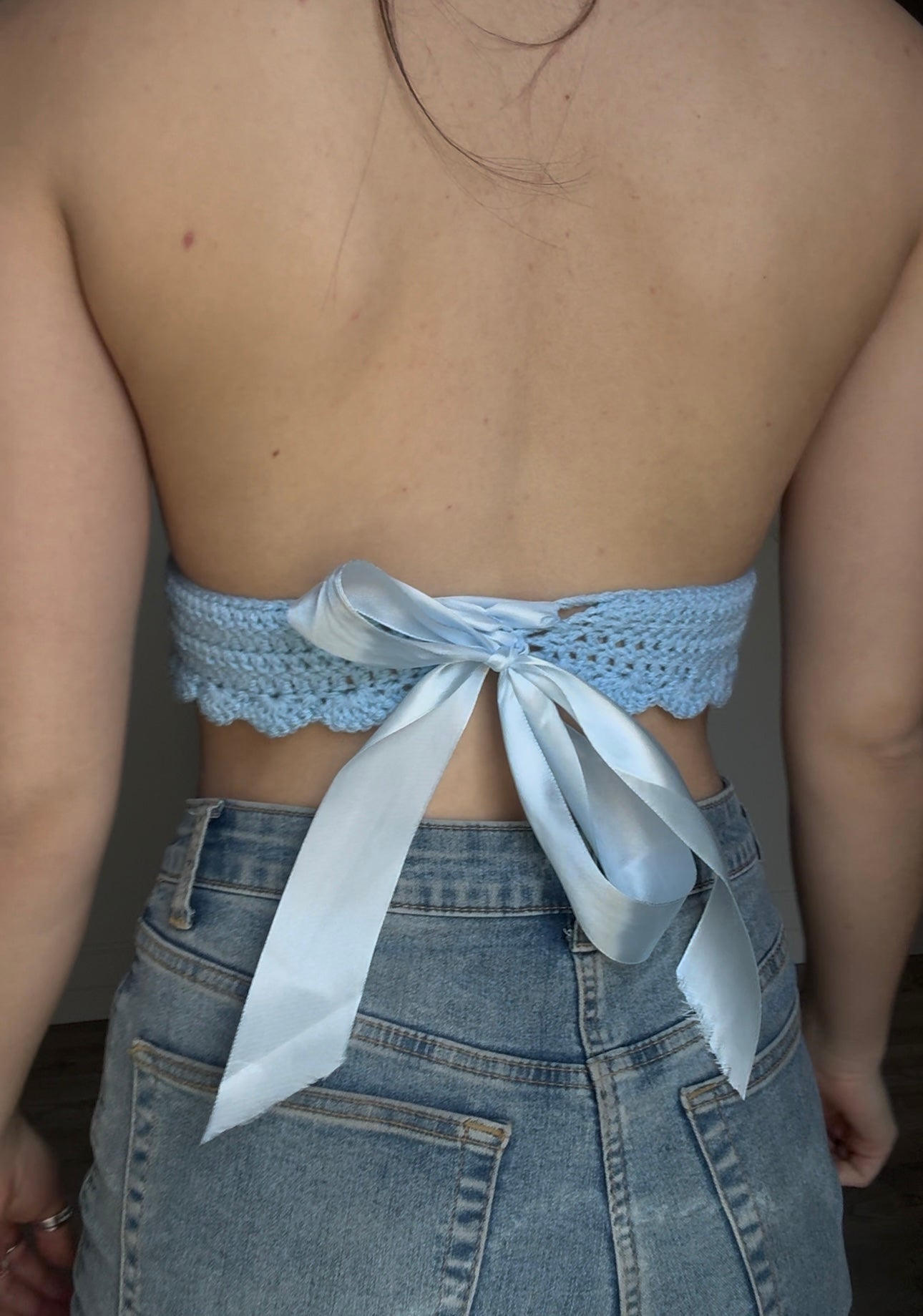 Top été bleu