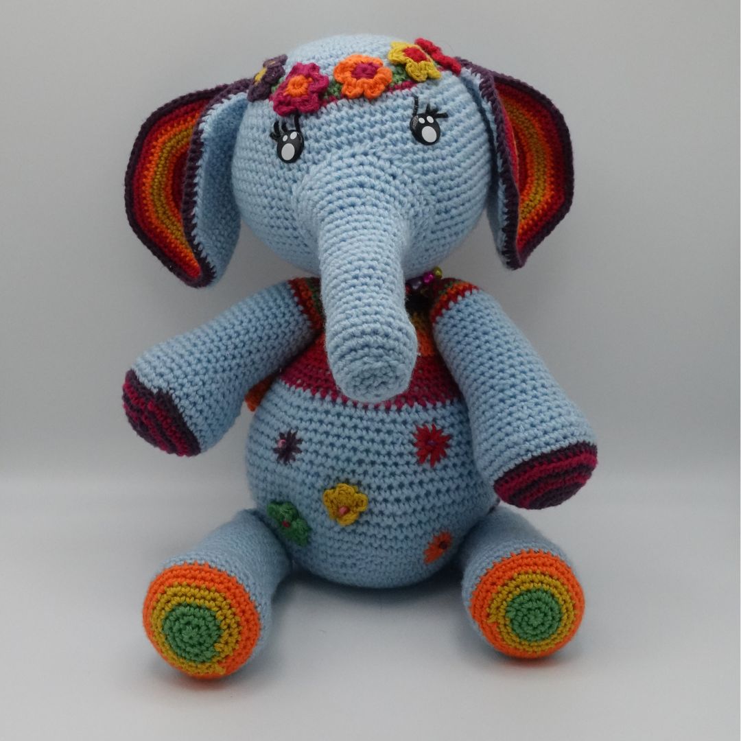 Éléphant hippie